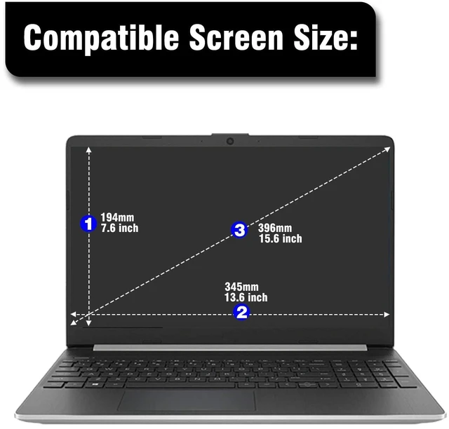 Alt view image 2 of 5 - 17.3 inch Tempered Glass Laptop Screen Protector for 17.3" HP/Dell/ASUS/Samsung/Lenovo/Acer/LG etc 17.3" 16:9 Laptop,(383 x 215mm,W x H)-9H Hardness, Anti Fingerprint, Bubble Fre