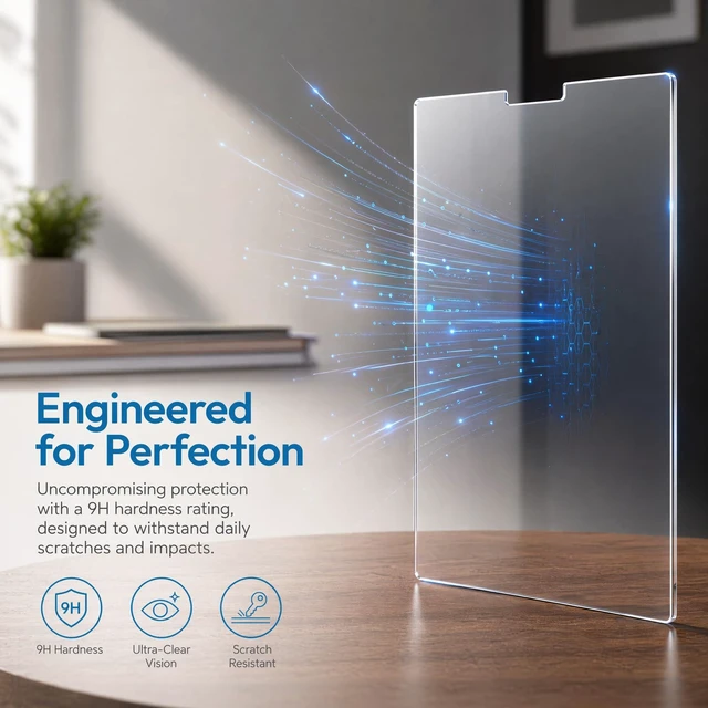 Alt view image 3 of 5 - KEANBOLL 2 Pack Tempered Glass Screen Protector for 2026 ASUS ZenBook Duo 14" UX8407, Ultra Clear, Anti Scratch, Bubble Free (1 Sets - Primary and Secondary Screens)