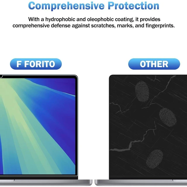Alt view image 5 of 5 - F FORITO 2-Pack Anti Blue Light Matte Screen Protector Compatible with 2026 MacBook Neo 13 inch with A18 Pro Chip - Eye Protection Blue Light Blocking & Anti Glare Laptop Screen Protector
