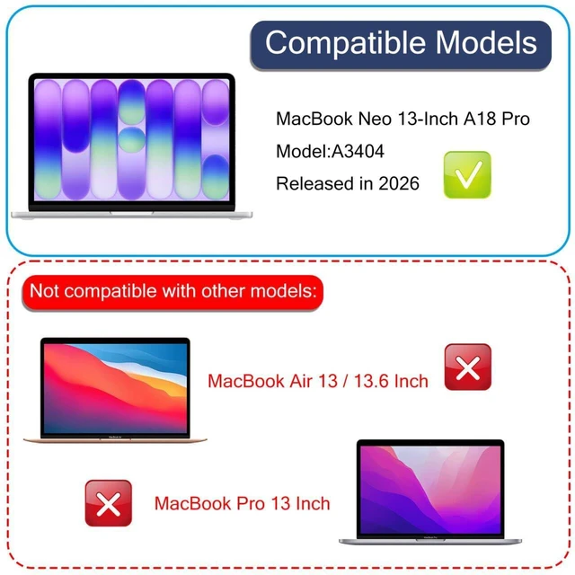 Alt view image 2 of 5 - MUBUY-GOL Magnetic Privacy Screen Protector for 2026 MacBook Neo 13-Inch with A18 Pro Chip (A3404) Laptops, Anti Blue Light Anti Glare Removable Laptop Privacy Screen Shield