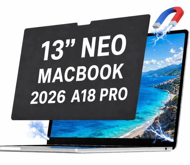 Main image of Magnetic Neo Privacy Screen Protector for Macbook Neo 13Inch A18 Pro A3404