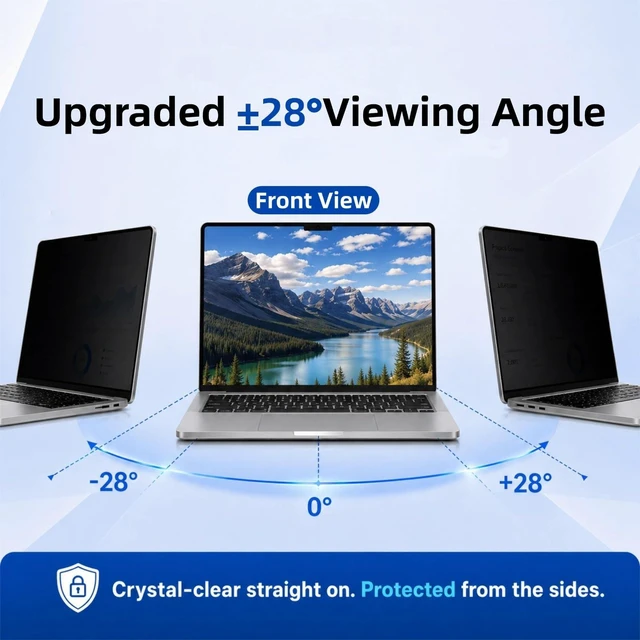 Alt view image 2 of 5 - Magnetic Neo Privacy Screen Protector for Macbook Neo 13Inch A18 Pro A3404