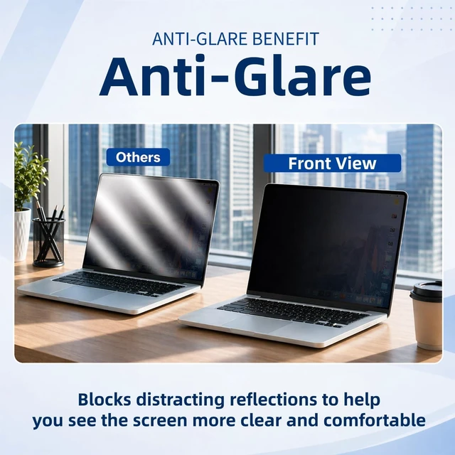 Alt view image 3 of 5 - Magnetic Neo Privacy Screen Protector for Macbook Neo 13Inch A18 Pro A3404