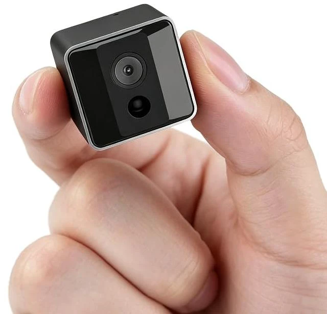Main image of Mini Small Nanny Cam with Night Vision, Portable Body Cam, Surveillance Cameras for Home Security Indoor/Outdoor No WiFi Needed