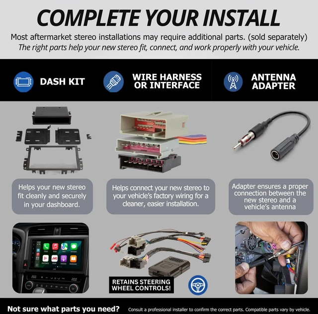 Alt view image 4 of 4 - Kenwood DPX305MBT Double DIN in-Dash Digital Media Receiver with Bluetooth (Does not Play CDs) ^^ Mechless Car Stereo Receiver ^^ Alexa Ready - Black