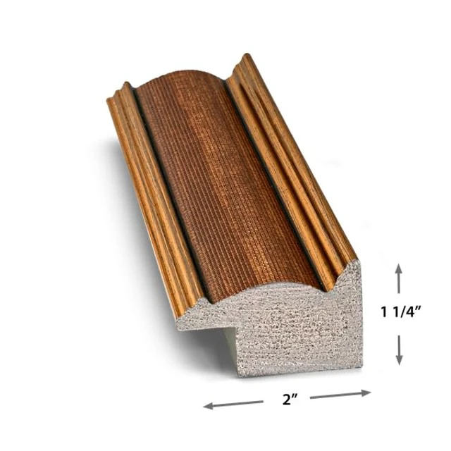 Alt view image 4 of 5 - Industrial Copper 43" Deco TV Frame for Samsung The Frame/Pro TVs