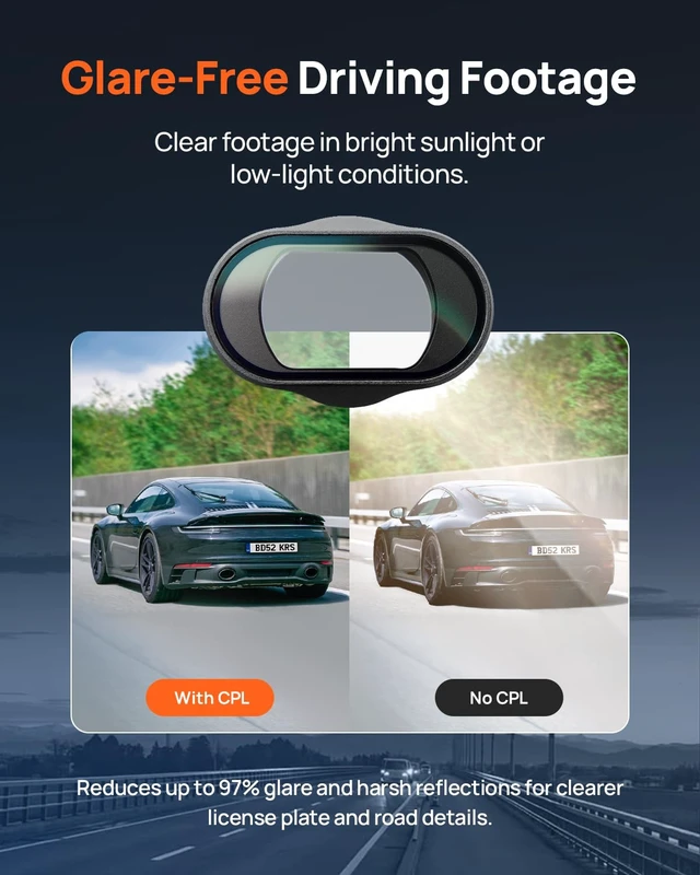 Alt view image 2 of 5 - 70mai Dash Cam Accessory, Polarizing Lens for Dash Cam A810 & A810S