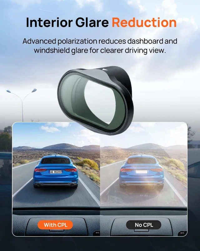 Alt view image 3 of 5 - 70mai Dash Cam Accessory, Polarizing Lens for Dash Cam A810 & A810S