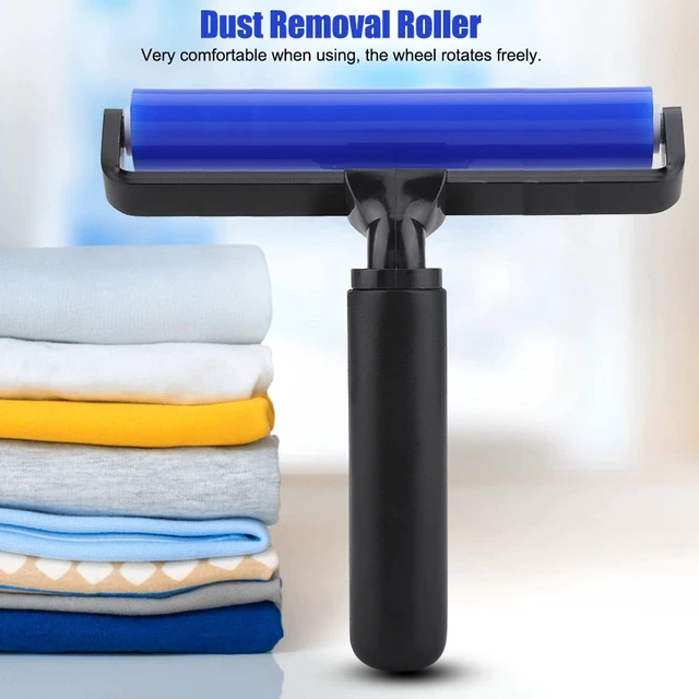 Alt view image 2 of 5 - Silicone Manual Roller, Glue Silicone Pasting Tacky Soft Roller, Record Cleaner Squeegee Wheel Anti Static Sticky Dust Collection Cleaner Tool for Bedroom, Living Room (6 Inch)