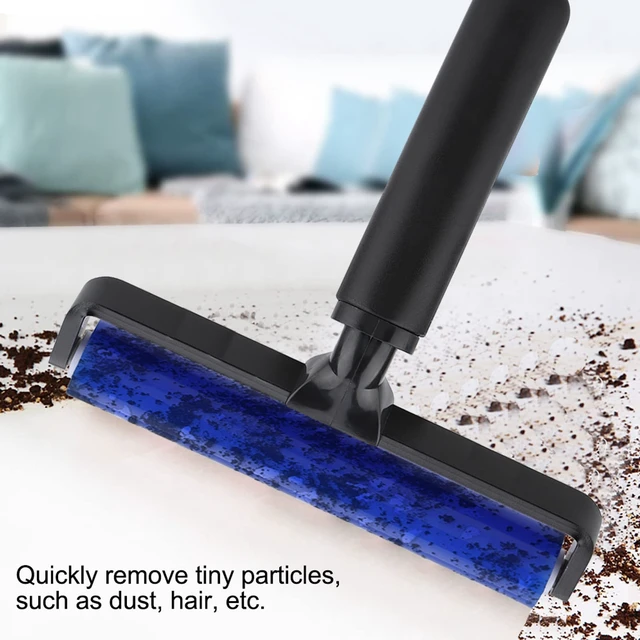 Alt view image 5 of 5 - Silicone Manual Roller, Glue Silicone Pasting Tacky Soft Roller, Record Cleaner Squeegee Wheel Anti Static Sticky Dust Collection Cleaner Tool for Bedroom, Living Room (6 Inch)