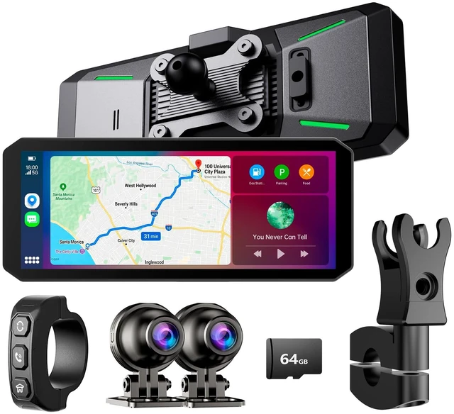 Main image of YESOK MT7 7" Motorcycle Dash Cam, Dual 1080P Motorcycle Camera