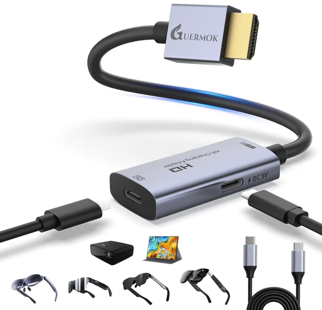 Main image of Guermok HDMI to USB C Video Display Adapter, 4.9ft AR Glasses Hub, 4K@60Hz