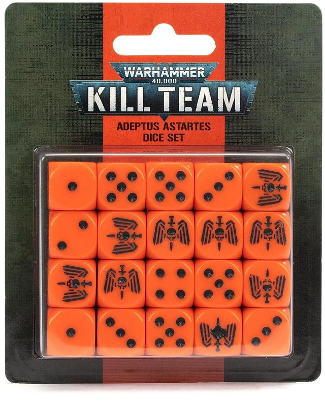 Main image of Games Workshop Warhammer 40k - Kill Team Adeptus Astartes Dice Set Black 99220101025