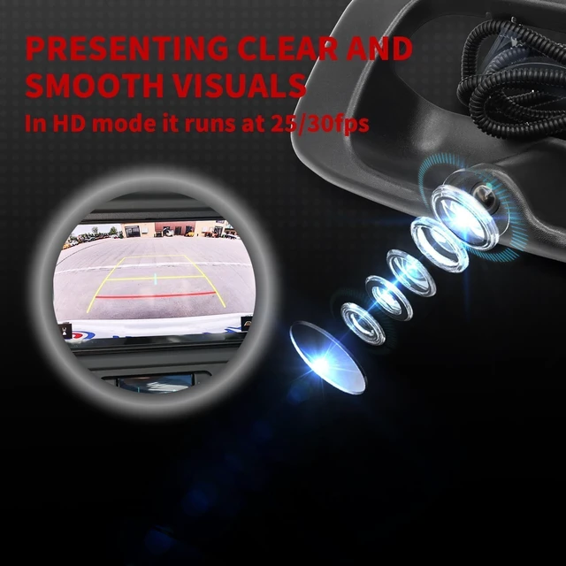 Alt view image 5 of 5 - Nakkaa Tailgate Handle Backup Camera Fit Silverado/Sierra 1999-2006