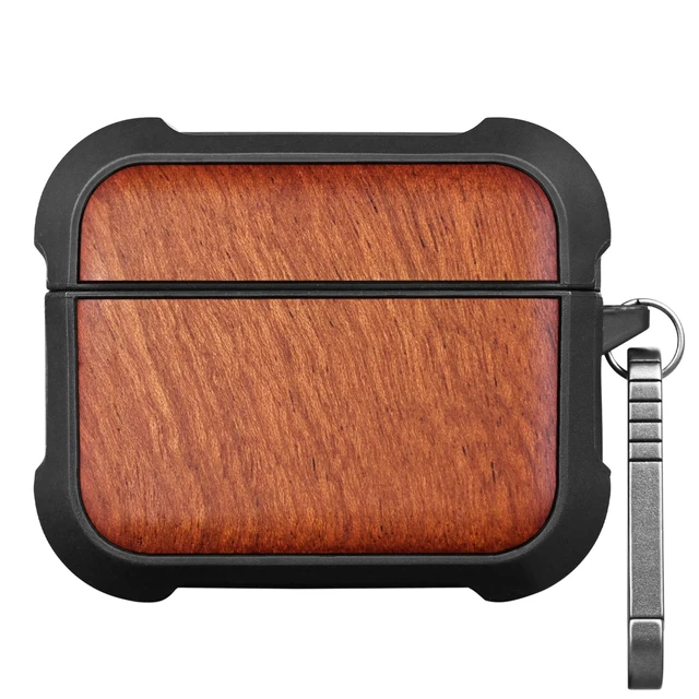 Main image of Carveit Solid Wood Case for AirPods Pro 3, Natural Grain, Rosy