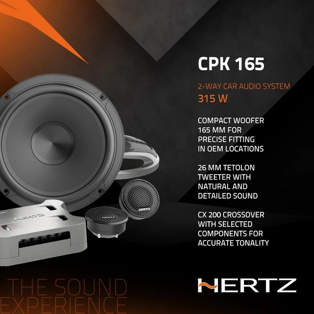 Alt view image 4 of 5 - HERTZ Cento Pro Series CPK-165 6.5" Two-Way Component System