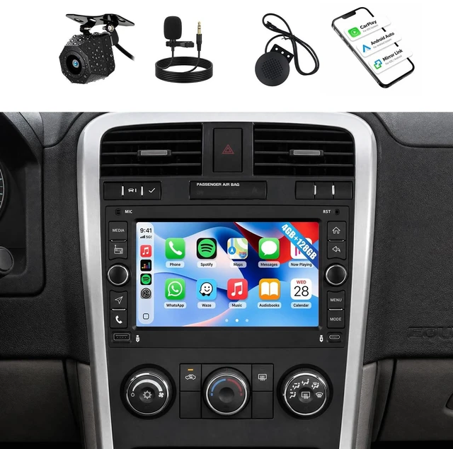 Main image of 4G+128G Car Radio Stereo for Chevrolet Chevy Equinox 2007 2008 2009 CarPlay