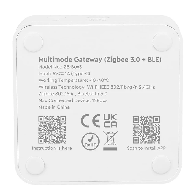 Alt view image 3 of 5 - MiBOXER ZB-Box3 Multimode Gateway, Zigbee 3.0 + Bluetooth Mesh Hub, Upgraded from ZB-Box1, Tuya SmartLife App, Alexa, Google Assistant, USB Powered Smart Home Hub