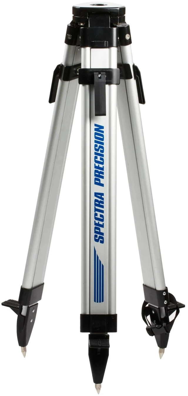 Main image of Spectra Precision Q104025 Flat Head, System Case Length Medium Duty Aluminum Tripod for Rotary Laser Levels and Grade Lasers