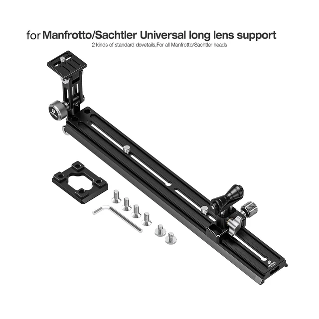Alt view image 2 of 5 - Leofoto VR-380Kit Updated 380mm Dual Pivot Long Lens Support for Manfrotto/Sachtler Tripod Head