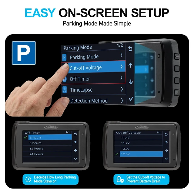 Alt view image 4 of 5 - Magellan 4K+4K Dash Cam Front Rear, Dual STARVIS 2, 128GB Card, GPS, WiFi