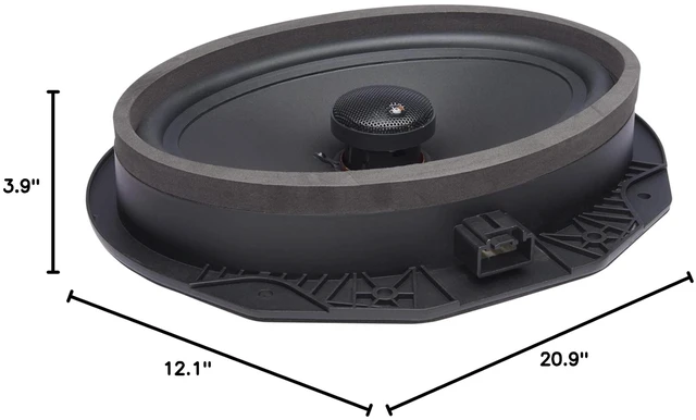 Alt view image 3 of 3 - PowerBass OE692-FD - 6x9 Ford OEM Replacement Coaxial Speakers - Pair