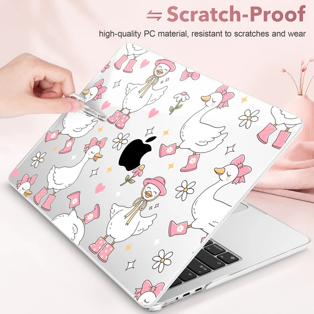 Alt view image 4 of 5 - May Chen for M5 MacBook Air 13.6 Inch Case 2026 2025 2024-2022 Release M5 A3449 M4 A3240 M3 A3113 M2 A2681, Plastic Hard Shell Case for MacBook Air 13.6" with Retina Display, Cute Goose Spring