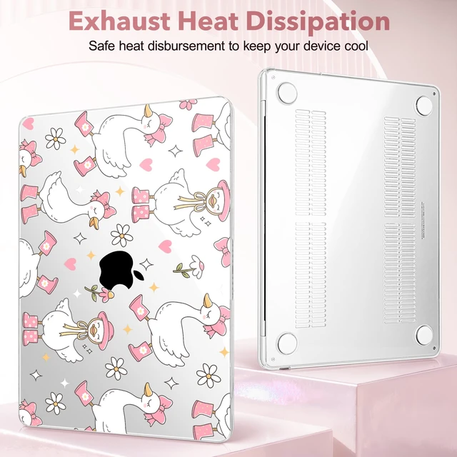 Alt view image 5 of 5 - May Chen for M5 MacBook Air 13.6 Inch Case 2026 2025 2024-2022 Release M5 A3449 M4 A3240 M3 A3113 M2 A2681, Plastic Hard Shell Case for MacBook Air 13.6" with Retina Display, Cute Goose Spring