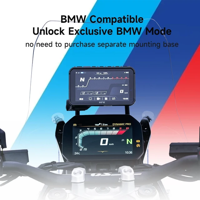 Alt view image 2 of 5 - HFK HC50-RM Motorcycle Wireless CarPlay Android Auto GPS Navigation System