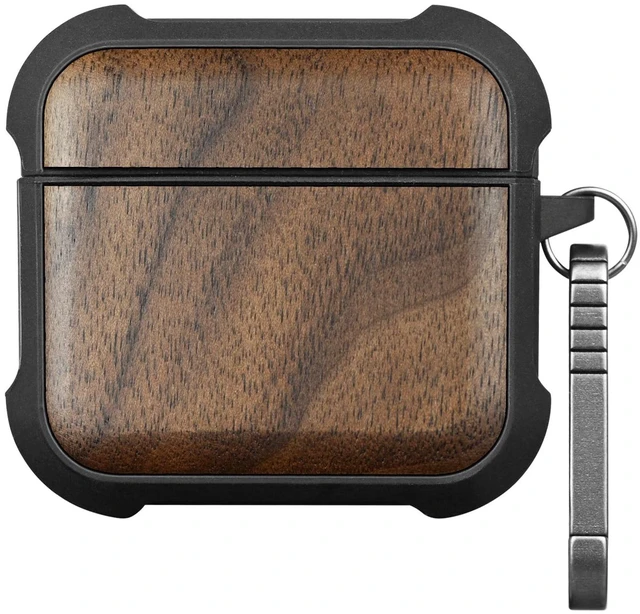Main image of Carveit Solid Wood Case for AirPods 4, Natural Grain, Walnut