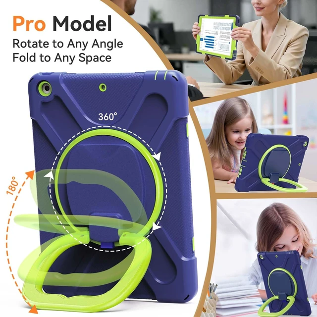 Alt view image 2 of 5 - LX-SUNCX Case for iPad 9th/8th/7th Gen 10.2 Inch,with Screen Protector