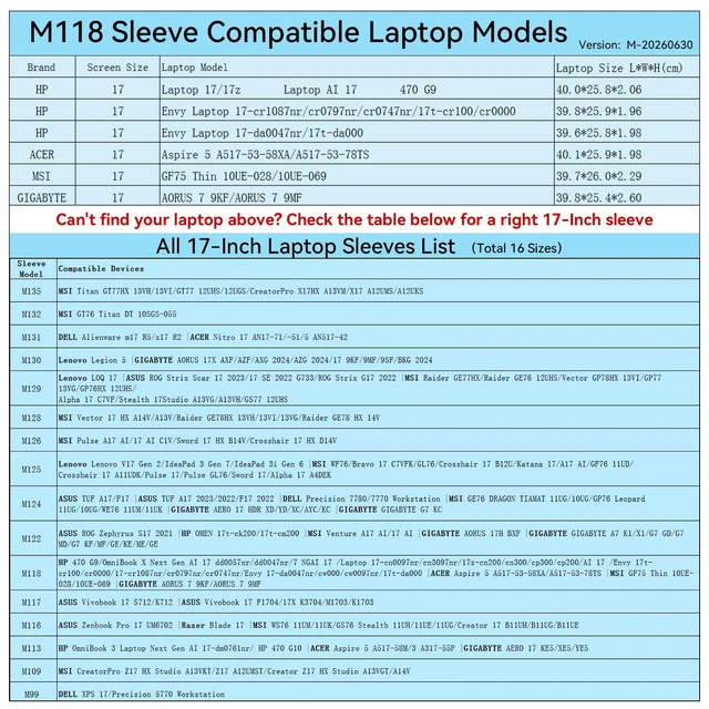Alt view image 2 of 5 - Smatree M118 Hard Protective 17 inch Laptop Case for HP/MSI/ACER/GIGABYTE