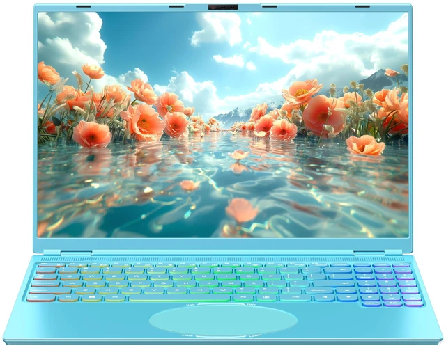 Main image of Nmybwo 16" Blue Laptop Computer, Alder Lake N95 CPU, 16GB DDR4 RAM, 1TB SSD
