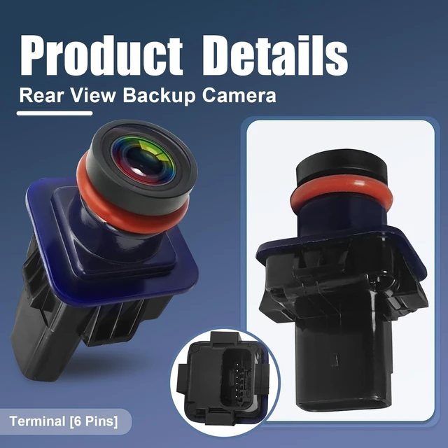 Alt view image 3 of 5 - Rear View Backup Camera Replacement for Ford Taurus/Taurus Sho/Taurus Police Model 2013-2019 Parking Assist Camera Replace# EG1Z19G490A, DG1Z19G490A