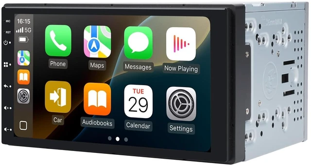 Main image of AINAVI 7" 2+32G Android Double Din Car Radio Stereo Touchscreen CarPlay/Wired Android Auto, 1280 * 720 QLED/SWC/Bluetooth AM/FM (No Backup Camera)