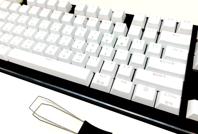 Alt view image 5 of 5 - IYTYIR 132 Keys Korean Backlit Keycaps OEM Profile Keycap Gamer Officer DIY for MX Mechanical Keyboard Removable Keycaps Set for 61 87 104 Full Size Mechanical Keyboard (Keycap Only) (Korean White)