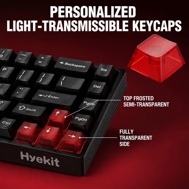 Alt view image 4 of 5 - Hyekit MH68 Hall Effect Gaming Keyboard, 65% 68-Key Magnetic Keyboard