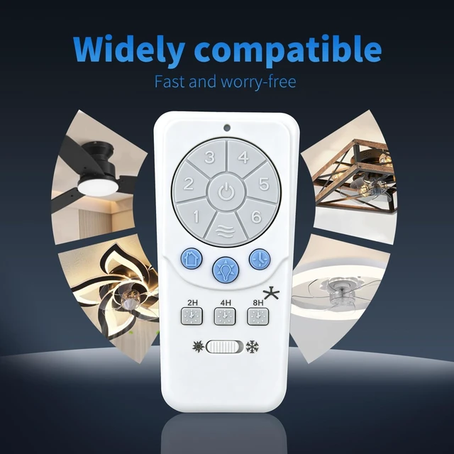 Alt view image 2 of 5 - Snrigw Replacement Remote for Harbor Breeze A25-TX012/A25-TX025 Ceiling Fan