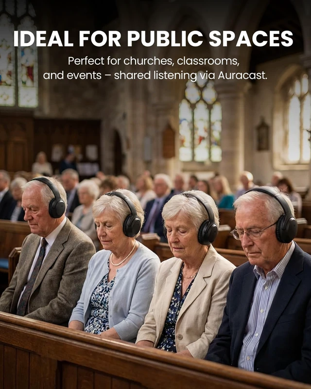 Alt view image 3 of 5 - Venucast - Auria Aura Auracast Headphones for Public & Group Listening