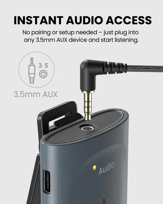 Alt view image 3 of 5 - Venucast HF12 Wired Over-Ear Headphones with 3.5mm Jack
