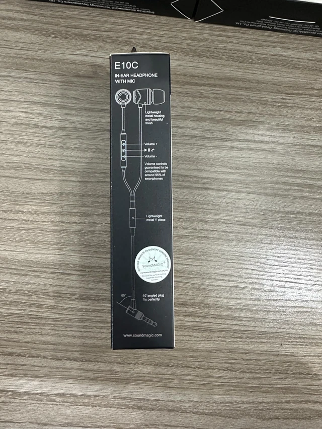 Alt view image 3 of 5 - SoundMAGIC E10C Wired Earbuds, Built-in Mic, Premium Hi-Fi, 3.5mm, Gunmetal