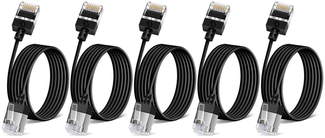 Main image of Ultra Thin Cat6 Ethernet Cable 25FT 5Pack, Gigabit UTP Network Cable
