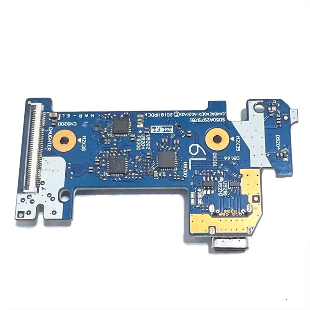 Alt view image 3 of 4 - Zahara Card Reader Power Board for HP Pavilion 14-DK 14-CF 14-DK0022WM