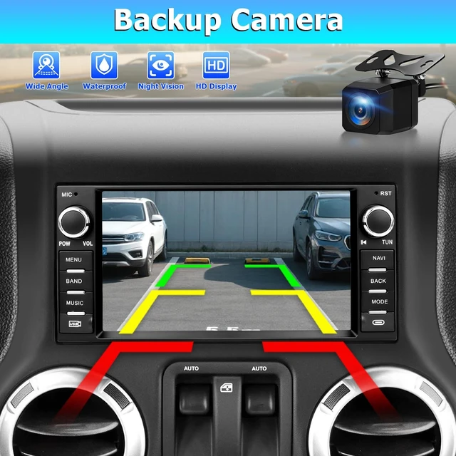 Alt view image 4 of 5 - Car Radio for Jeep Wrangler JK 2007-2018 with CarPlay Android Auto,7 inch