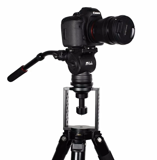 Alt view image 2 of 5 - 65mm / 75mm Tripod Head Bowl Riser, Metal Half Ball Flat to Bowl Adapter