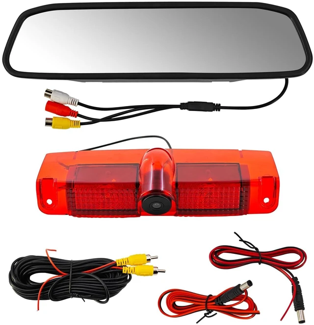 Main image of 3rd Third Brake Light Backup Camera w/4.3" Rear View Mirror Monitor Kit