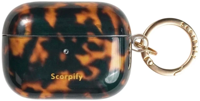 Main image of SCORPIFY for AirPods Pro Case 1 & 2 (1st & 2nd Generation, 2019/2022) with Keychain, Compatible with Apple AirPod Pro 1 & 2, Cute Protective Hard Shell Cover, Earbuds Case for Women - Brown