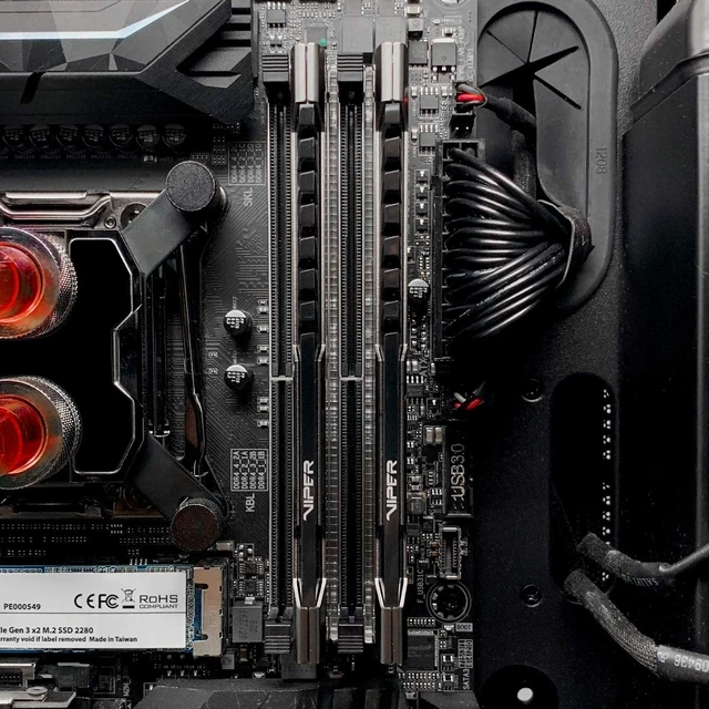 Alt view image 3 of 5 - Patriot Viper Steel DDR4 RAM 16GB (1X16GB) 3200MHz CL16 Desktop Memory