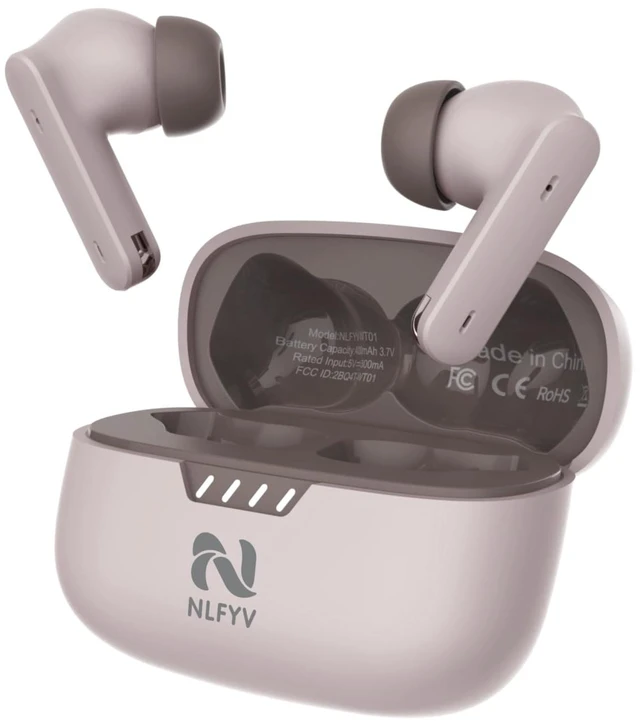 Main image of NLFYV Wireless Bluetooth 6.0 Headphones with Active Noise Cancelling (ANC), 6-Mic ENC Clear Calls, 35 Hours Playtime, HiFi Stereo, in-Ear Headphones, for Home Office Travel Outdoor Sports - Bro