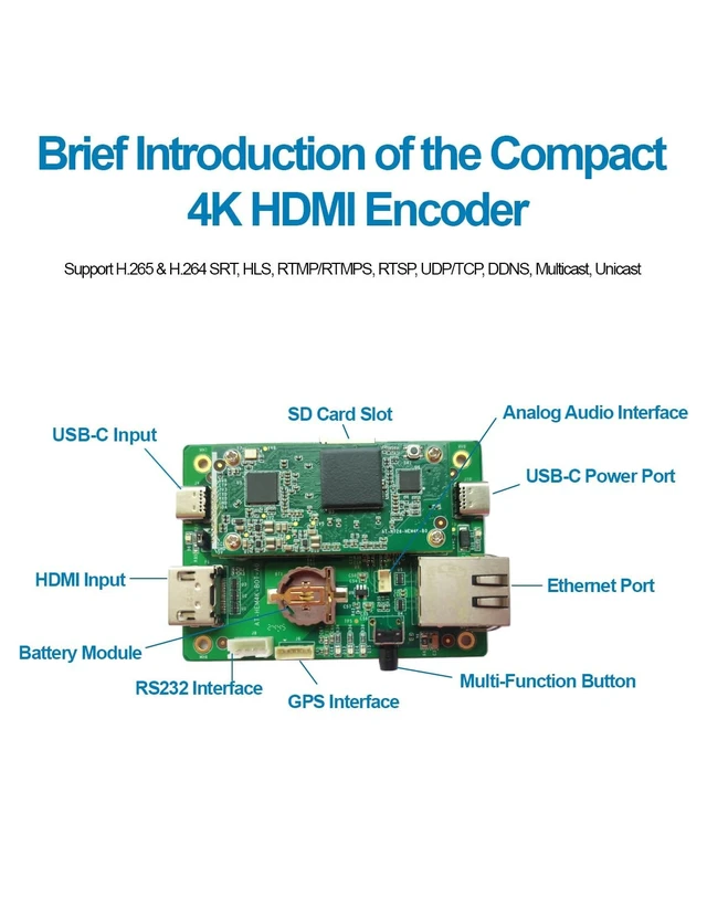 Alt view image 3 of 5 - DDMALL Compact 4K HDMI Encoder for Live Streaming, Support UVC HEM-4K